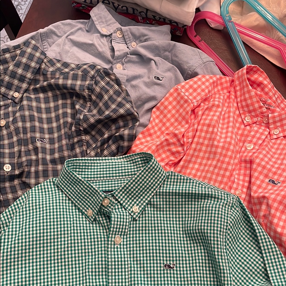 Vineyard Vines Boys 4 Button-Down Shirt Collection
